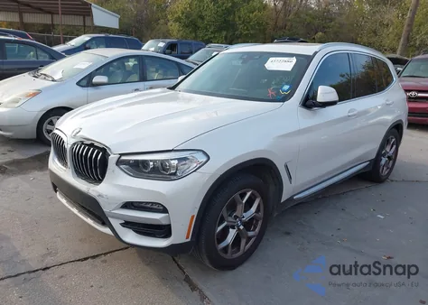 2021 BMW X3 Sdrive30I z USA, uszkodzony, nr VIN 5UXTY3C02M9E92603